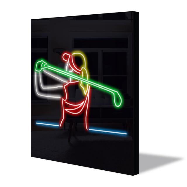 Wanddekoration Golfer Neon Corrigan Studio on Productcaster.