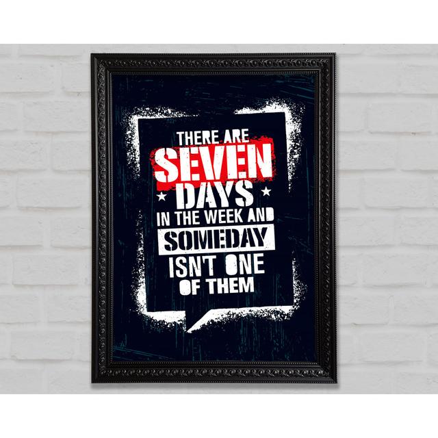 There Are Seven Days - Print Bright Star Size: 29.7cm H x 21.1cm W x 3cm D on Productcaster.