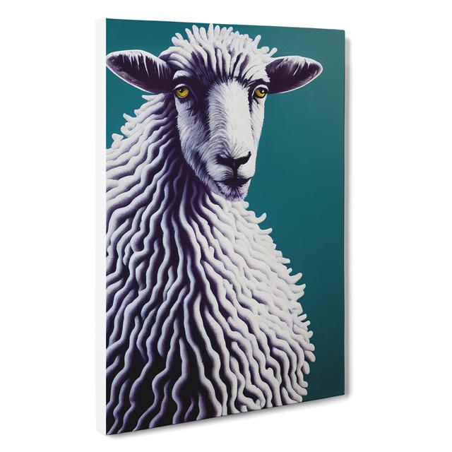 Splendid Sheep - Wrapped Canvas Print Brambly Cottage Size: 50cm H x 35cm W x 3cm D on Productcaster.