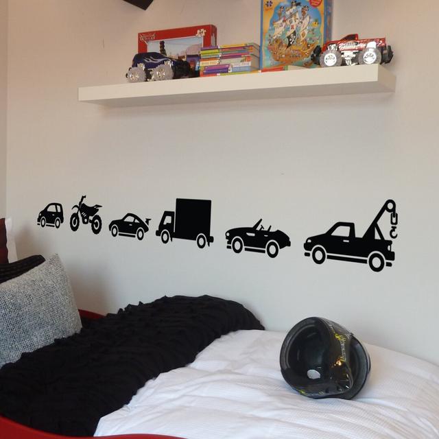 6 Piece Vehicle Wall Sticker Set East Urban Home Colour: White on Productcaster.