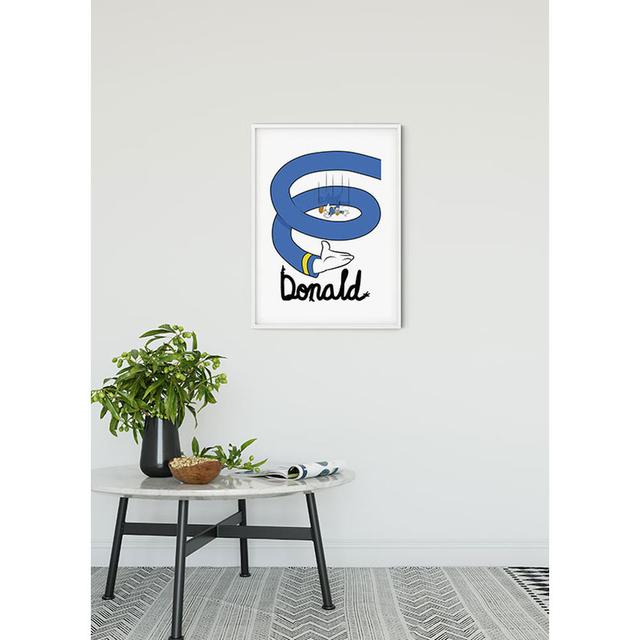 Poster Donald Duck Spiral Disney Größe: 40 cm H x 30 cm B on Productcaster.