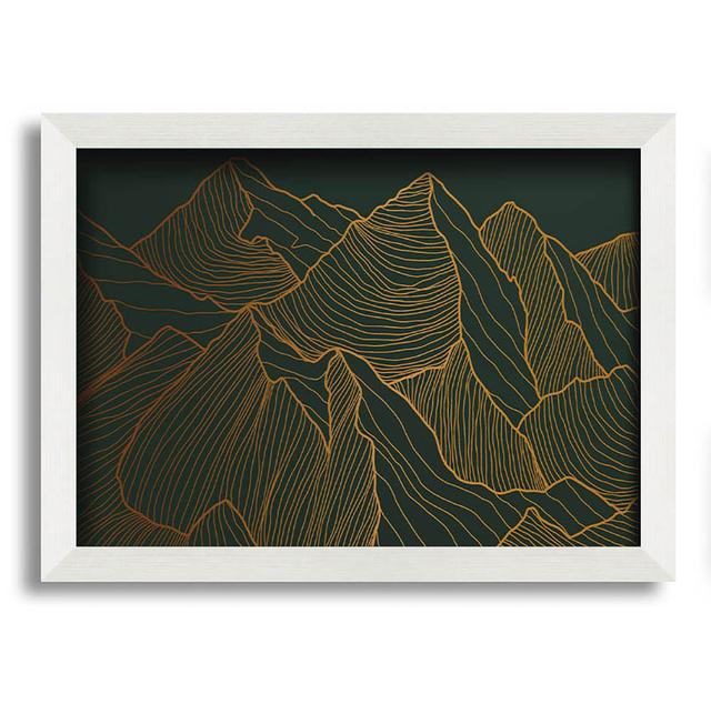 Christoph Mountains of Gold - Single Picture Frame Art Prints ClassicLiving Size: 29.7cm H x 42cm W x 10cm D on Productcaster.