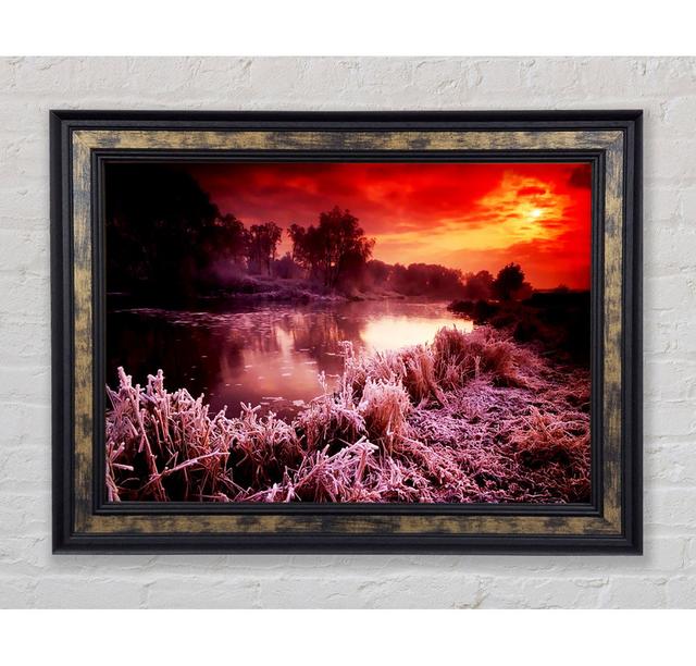 Winter By The Lake - Single Picture Frame Art Prints Bright Star Size: 21cm H x 42cm W x 8 cm D on Productcaster.