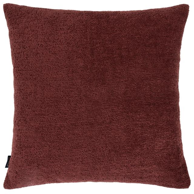 Nellim Throw Cushion Paoletti Colour: Marsala Red, Size: 60cm H x 60cm W x 10cm D, Shape: Square on Productcaster.