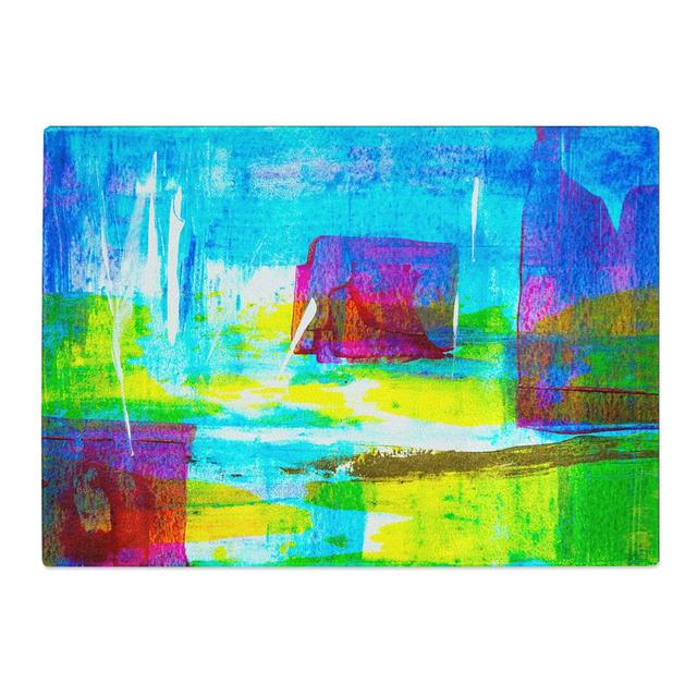 Tempered Glass Art Painting Vol.187 Chopping Board East Urban Home Size: 28.5 cm W x 20 cm L on Productcaster.