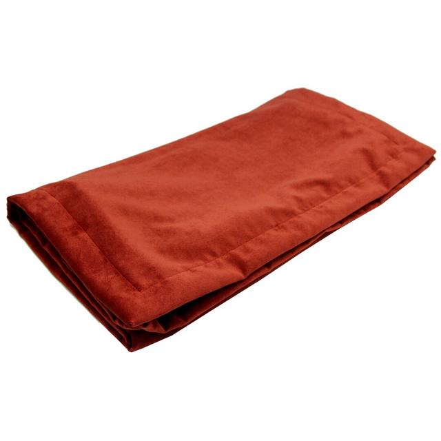 Maud 100% Polyester Bed Runner Fairmont Park Size: 50cm H x 220cm W, Colour: Red on Productcaster.