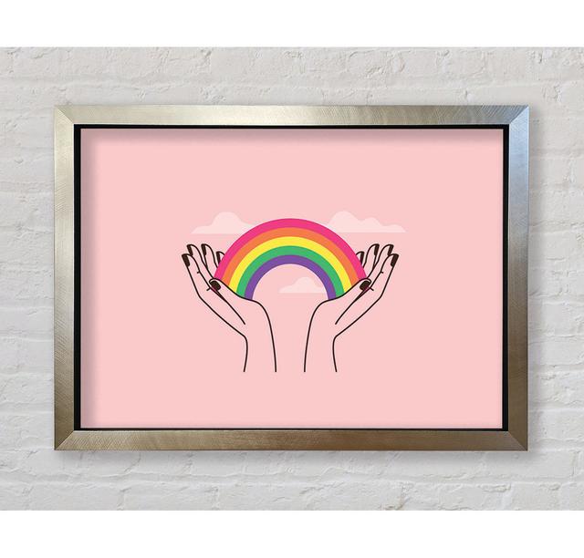 Rainbow In My Hands - Single Picture Frame Art Prints Bright Star Size: 84.1cm H x 118.9cm W x 3.4cm D on Productcaster.