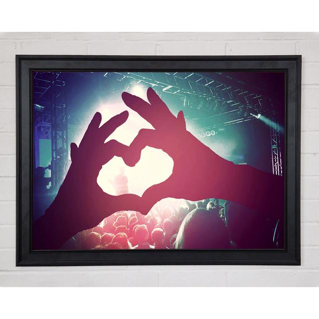 Love That Rock God Framed Print Brayden Studio Size: 29.7cm H x 42cm W x 1.5cm D, Format: Matte Black Framed Paper on Productcaster.