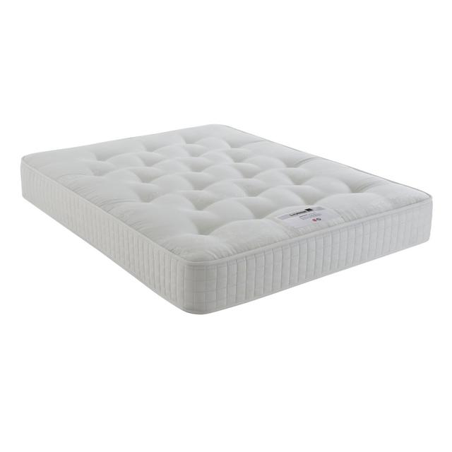 Layezee Upholstered Bed with Mattress Silentnight Size: Double (4'6), Colour: Slate Grey, Storage Type: 2 Drawer on Productcaster.