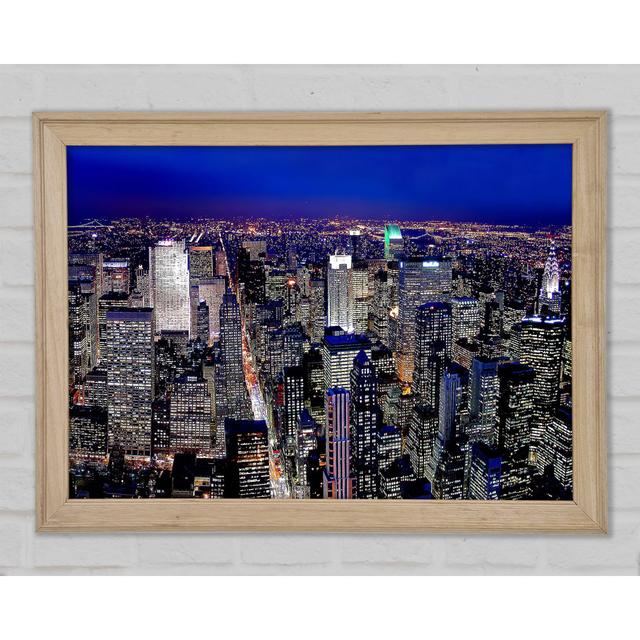 Metroplis Blue - Single Picture Frame Art Prints Brayden Studio Size: 21cm H x 29.7cm W x 1.5cm D on Productcaster.