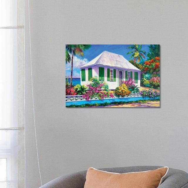 House With Green Shutters by John Clark - Gallery-Wrapped Canvas Giclée on Canvas Latitude Vive Format: No Frame, Size: 45.72cm H x 66.04cm W x 1.905c on Productcaster.