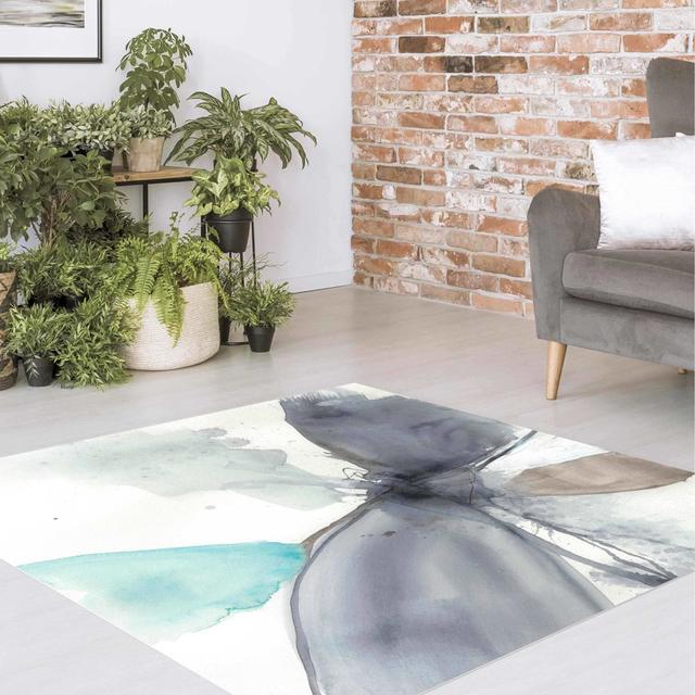 Gracie-Leigh White/Grey Area Rug East Urban Home Rug Size: Square 120cm on Productcaster.