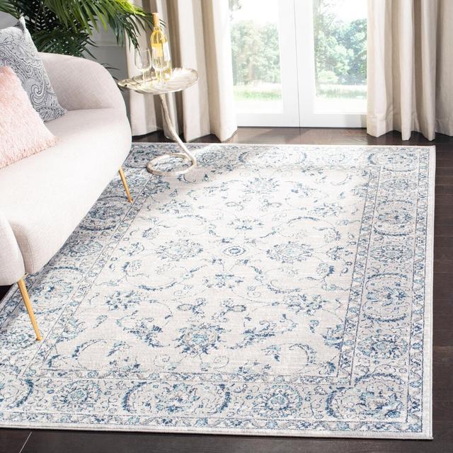 Anniston Oriental Machine Woven Light Grey Area Rug Latitude Vive Rug Size: Rectangle 6' x 9' on Productcaster.