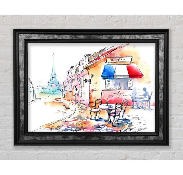 Eiffel Tower Streets 9 - Single Picture Frame Art Prints Rosalind Wheeler Size: 84.1cm H x 142.2cm W x 8cm D on Productcaster.