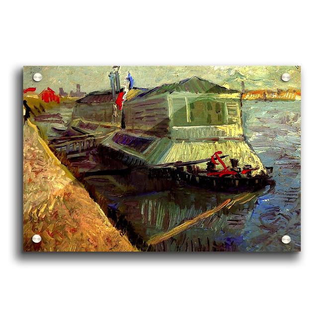 Bathing Float on the Seine at Asniere by Vincent Van Gogh - Unframed Painting Print on Paper East Urban Home Size: 21cm H x 29.7cm W on Productcaster.