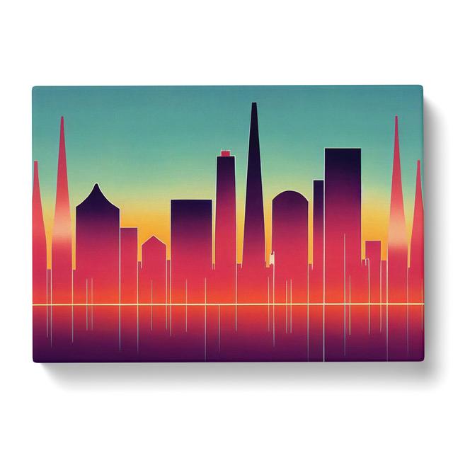 City Skyline Vol.2 - Wrapped Canvas Print 17 Stories Size: 40cm H x 60cm W x 3cm D on Productcaster.