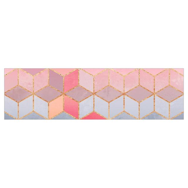 Cimah 50 x 175cm PVC Tile Ebern Designs Colour: Light Pink on Productcaster.