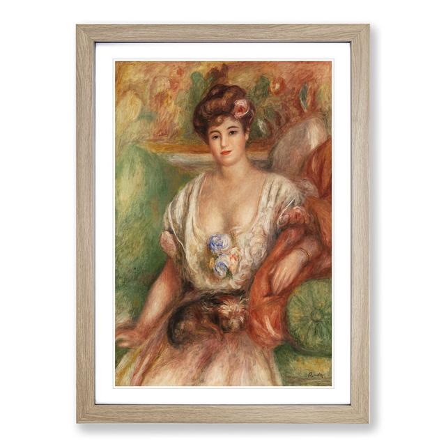 Portrait of Misia Sert by Pierre-Auguste Renoir - Picture Frame Painting East Urban Home Frame Option: Oak Framed, Size: 90cm H x 65cm W x 2cm D on Productcaster.