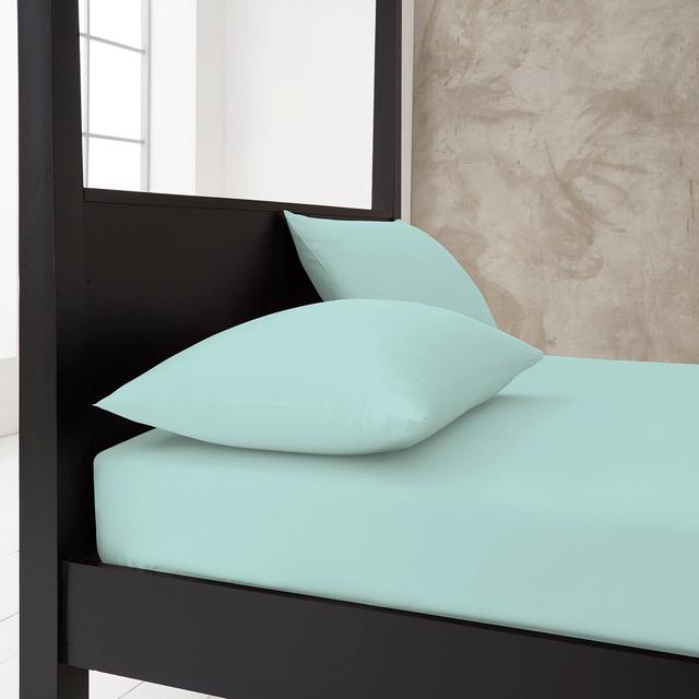 Polly 144 Thread Count Pillowcase (Set of 2) Zipcode Design Colour: Aqua on Productcaster.