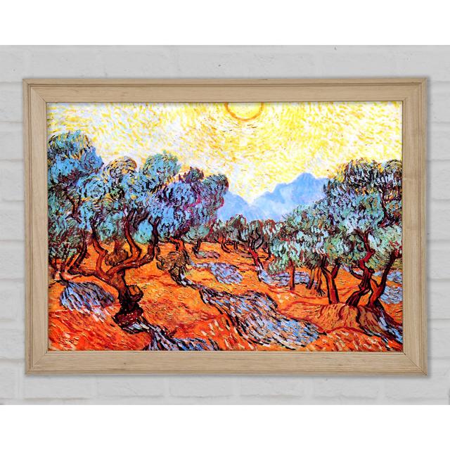 Van Gogh Olive Grove 1 - Einzelner Bilderrahmen Kunstdrucke Bright Star Größe: 59,7 cm H x 84,1 cm B x 1,5 cm T on Productcaster.