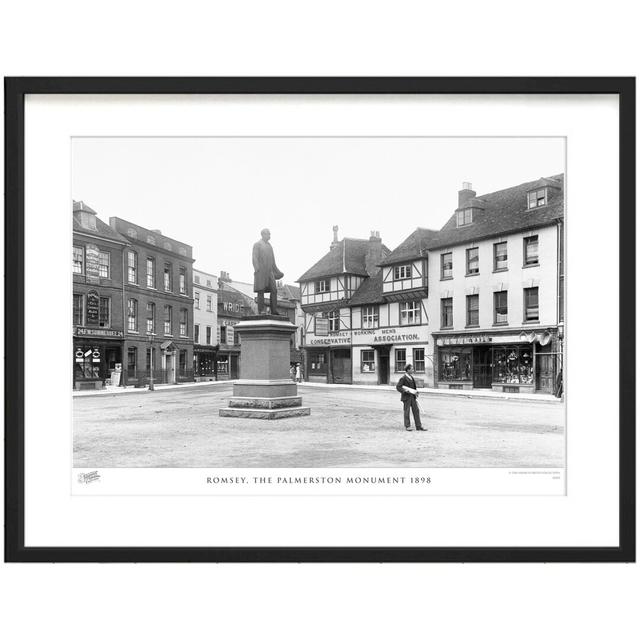 'Romsey, the Palmerston Monument 1898' by Francis Frith - Picture Frame Photograph Print on Paper The Francis Frith Collection Size: 28cm H x 36cm W x on Productcaster.