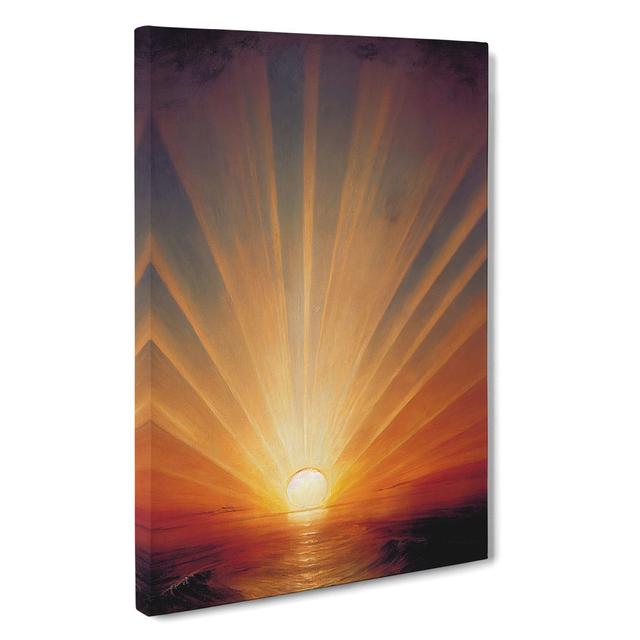 XV1022-4736X Tranquil Sunset House of Hampton Format: Wrapped Canvas, Size: 76cm H x 50cm W, Matte Colour: No Matte on Productcaster.