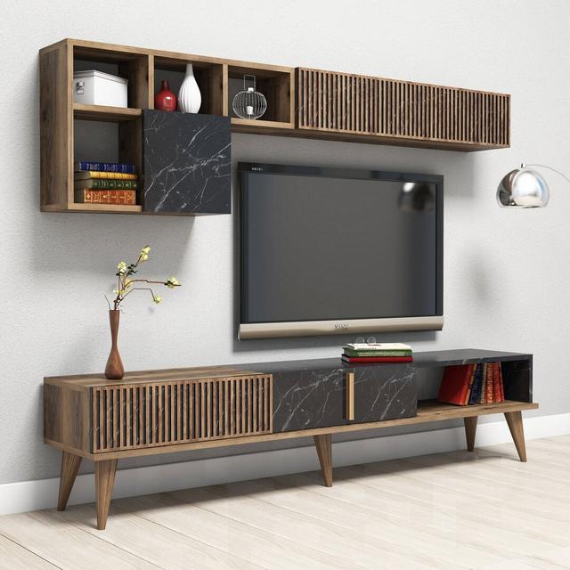 Delma TV Stand for TVs up to 75" George Oliver on Productcaster.