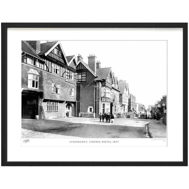 'Lyndhurst, Crown Hotel 1897' by Francis Frith - Picture Frame Photograph Print on Paper The Francis Frith Collection Size: 28cm H x 36cm W x 2.3cm D on Productcaster.