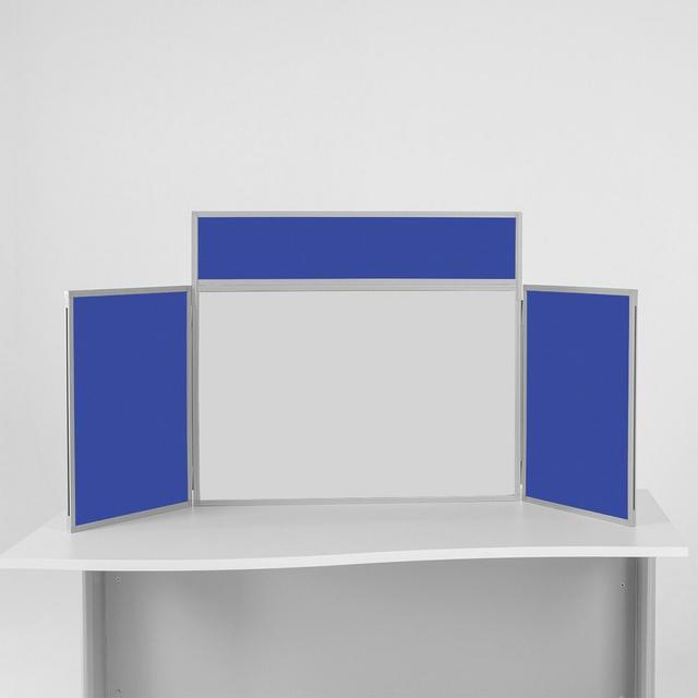 Free-Standing Reversible Bulletin Board 80cm H x 180cm W Symple Stuff Colour: Twin Colour Blue/Grey on Productcaster.