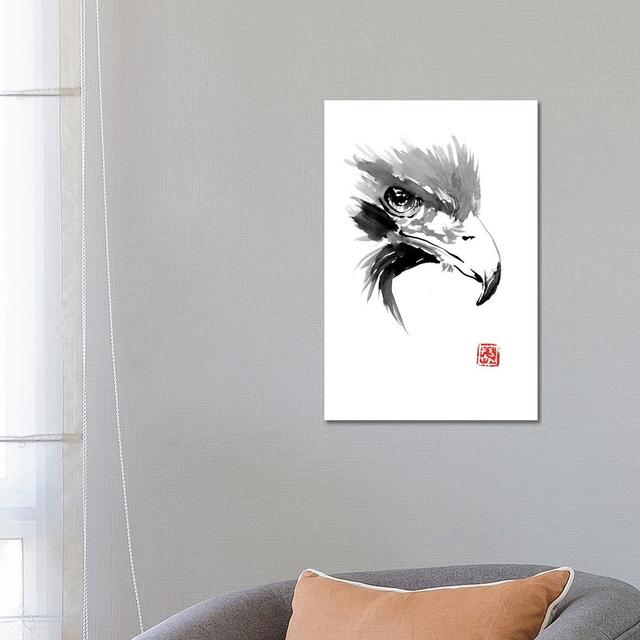 Eagle by Péchane - Print on Canvas Bloomsbury Market Size: 66.04cm H x 45.72cm W x 1.91cm D, Format: Wrapped Canvas on Productcaster.