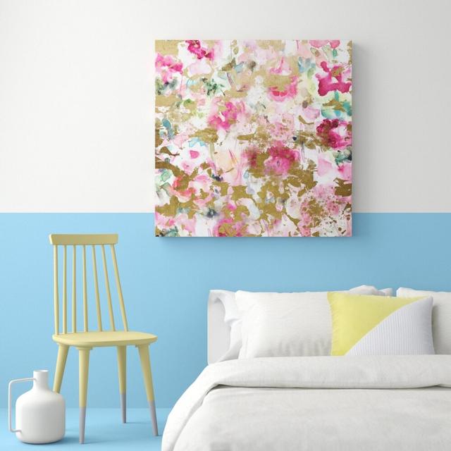 Pastel Wilderness - Wrapped Canvas Painting East Urban Home Size: 101.6 cm H x 101.6 cm W x 5.1 cm D on Productcaster.