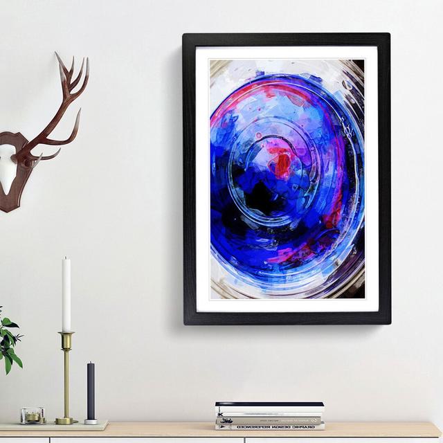 Heartbeat Ripples in Abstract - Picture Frame Graphic Art Print East Urban Home Size: 36cm H x 27cm W x 2cm D, Frame Option: Black Framed on Productcaster.