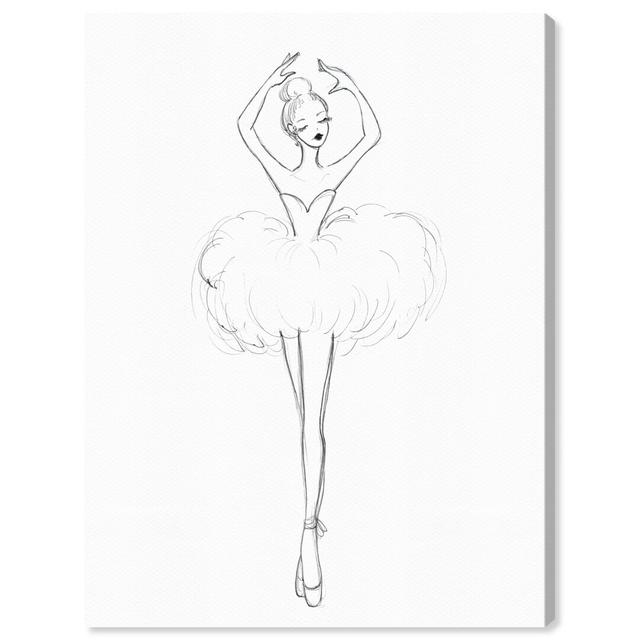 'Ballerina Sketch I' Graphic Art on Canvas East Urban Home Size: 81.3 cm H x 61 cm W x 3.8 cm D on Productcaster.