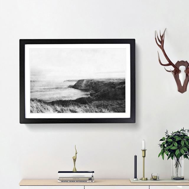 Port Mulgrave in North Yorkshire - Picture Frame Painting Print East Urban Home Size: 62cm H x 87cm W x 2cm D, Frame Option: Black Framed on Productcaster.