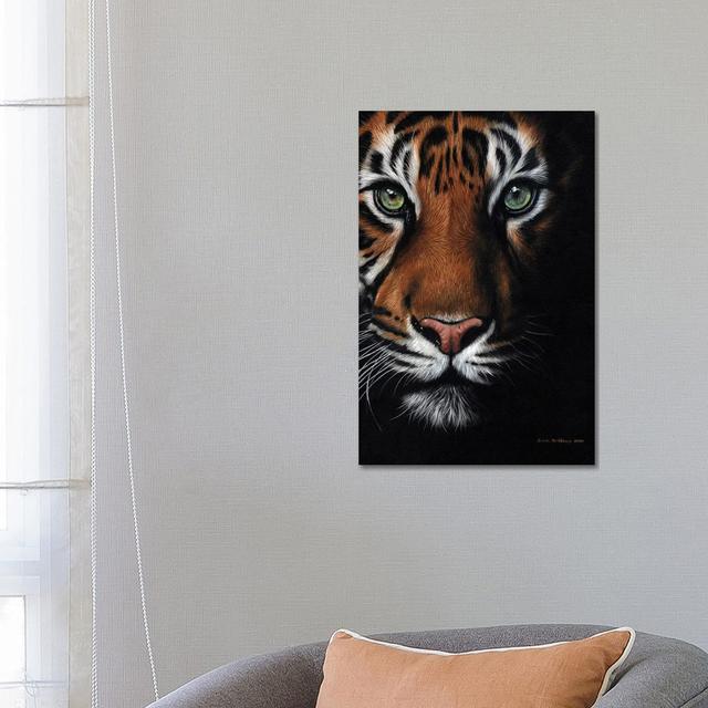 Bengal Tiger by Sarah Stribbling - Gallery-Wrapped Canvas Giclée on Canvas 17 Stories Size: 66.04cm H x 45.72cm W x 3.81cm D, Format: Canvas on Productcaster.