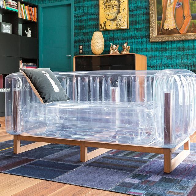 EKO Wooden And Crystal Black TPU Sofa Mojow Colour (Fabric): Clear on Productcaster.