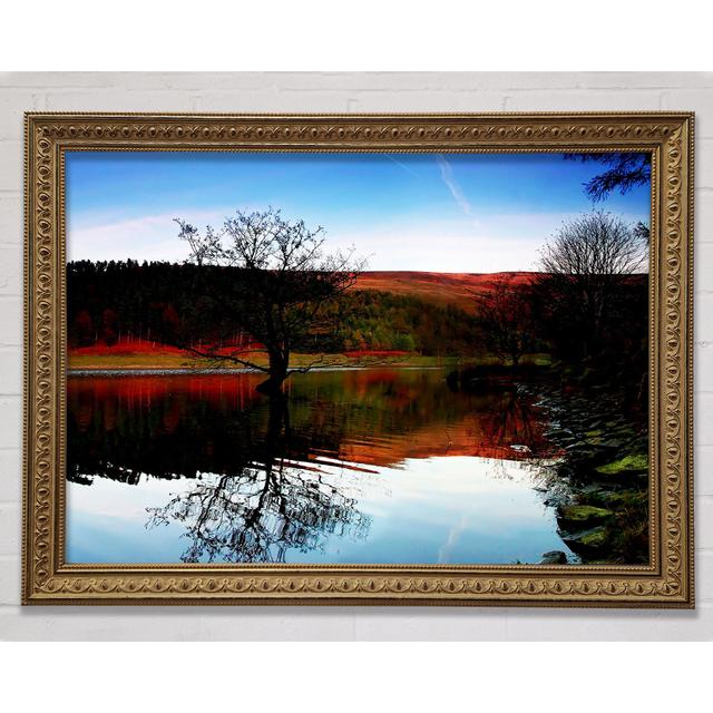 The Perfect Winter Lake Framed Print Bright Star Size: 29.7cm H x 42cm W x 3cm D on Productcaster.