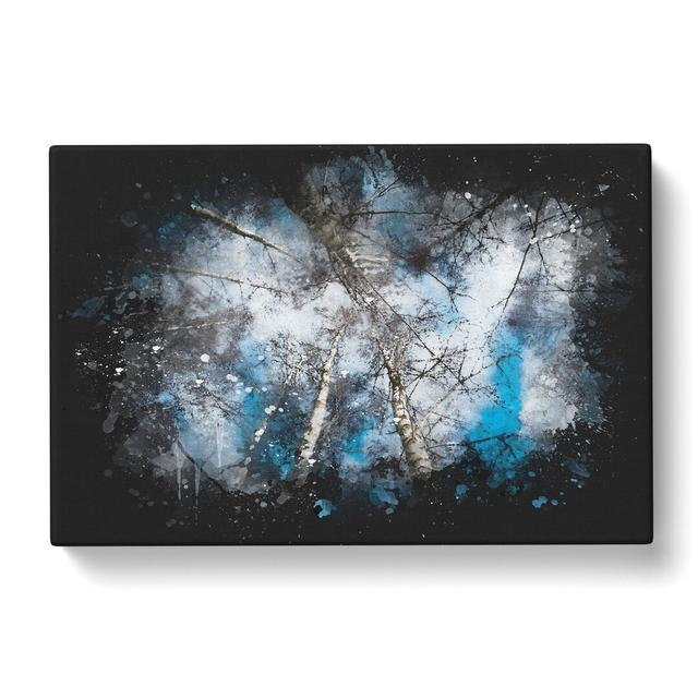 Birch Tree Forest Vol.3 - Wrapped Canvas Graphic Art East Urban Home Size: 35cm H x 50cm W x 3cm D on Productcaster.