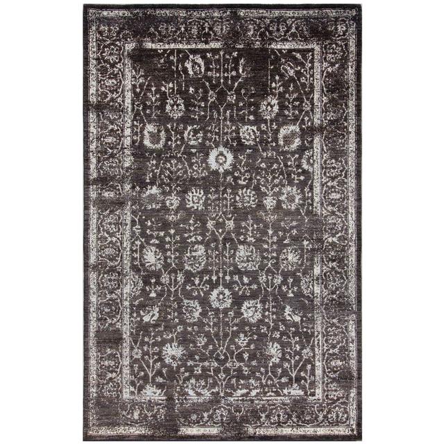 Ahyana Oriental Hand Woven 156cm X 250cm Black/White Area Rug Latitude Vive on Productcaster.