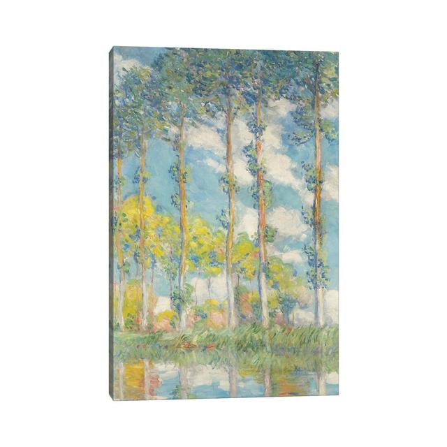 The Poplars, Les Peupliers, 1891 by Claude Monet - Wrapped Canvas Painting Print ClassicLiving Size: 30.48cm H x 20.32cm W x 1.91cm D on Productcaster.