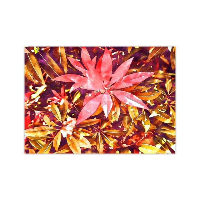 Autumnal Flowers - Graphic Art on Canvas Rosalind Wheeler Size: 30cm H x 42cm W x 1cm D, Frame Option: Unframed on Productcaster.