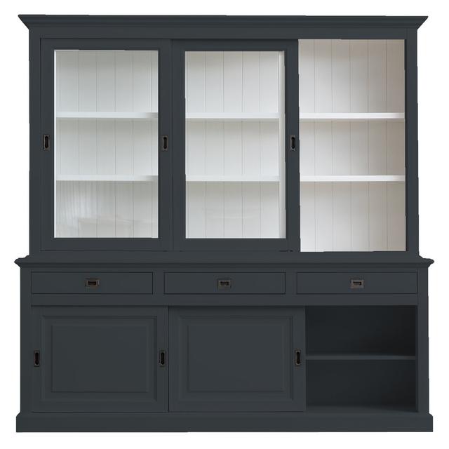 Anneros Display Cabinet Rosalind Wheeler Colour: Anthracite Grey on Productcaster.