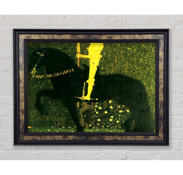 Klimt The Life Of A Struggle The Golden Knights - Single Picture Frame Art Prints Bright Star Size: 21cm H x 42 cm W x 8cm D on Productcaster.