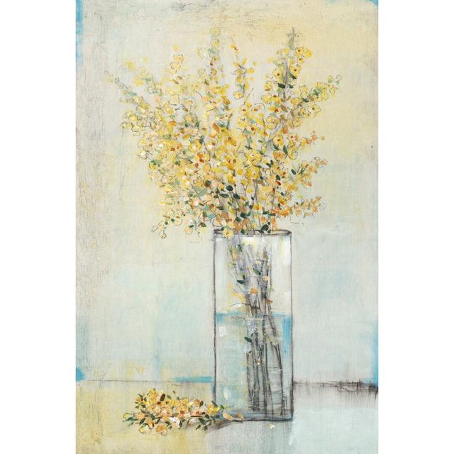 Yellow Spray In Vase I by Timothy O' Toole - Wrapped Canvas Painting Rosalind Wheeler Size: 76cm H x 51cm W on Productcaster.