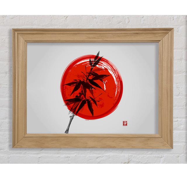 Bamboo Against The Red Sun - Print Bright Star Size: 59.7cm H x 84.1cm W x 8cm D on Productcaster.