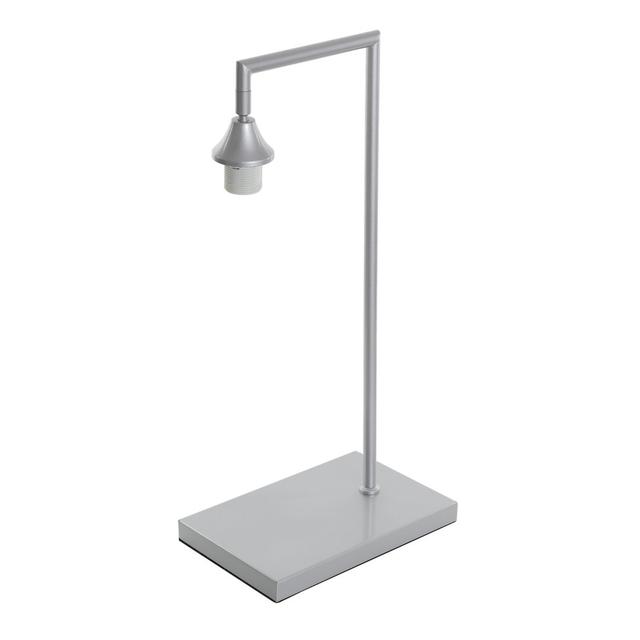 Wang 59cm Table Lamp George Oliver Base Colour: Silver, Shade Colour: Smoke on Productcaster.