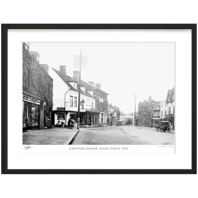 'Chipping Ongar, High Street 1923' by Francis Frith - Picture Frame Photograph Print on Paper The Francis Frith Collection Size: 40cm H x 50cm W x 2.3 on Productcaster.