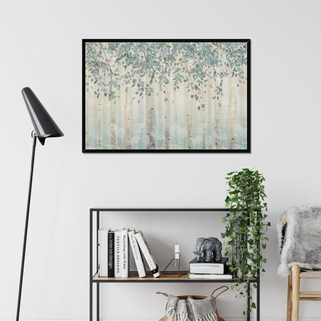 Dream Forest I Silver Leaves by James Wiens - Wrapped Canvas Painting Print Fernleaf Size: 65cm H x 95cm W, Format: Black Framed Paper Print on Productcaster.