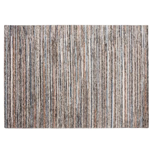 Abner Hand-Knotted Grey Rug Bloomsbury Market Rug Size: Rectangle 140 x 200cm on Productcaster.