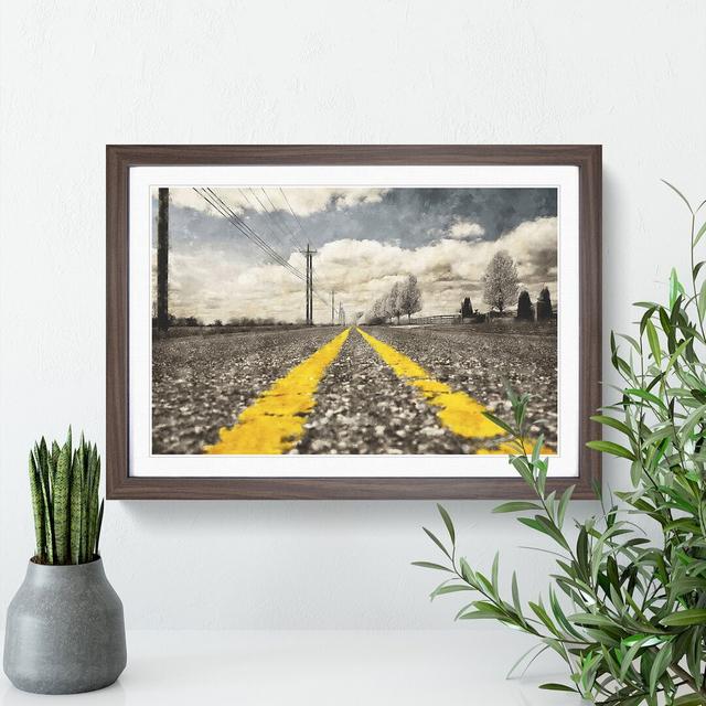 The Open Road Vol.4 - Picture Frame Graphic Art East Urban Home Frame Option: Walnut Framed, Size: 36cm H x 48cm W x 2cm D on Productcaster.